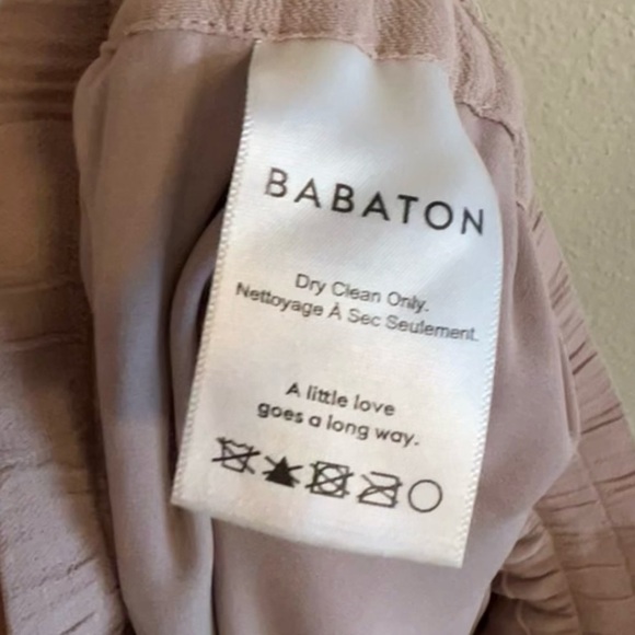 Aritzia Babaton Cropped Luiz Culottes Pant in Pink M - Picture 9 of 11
